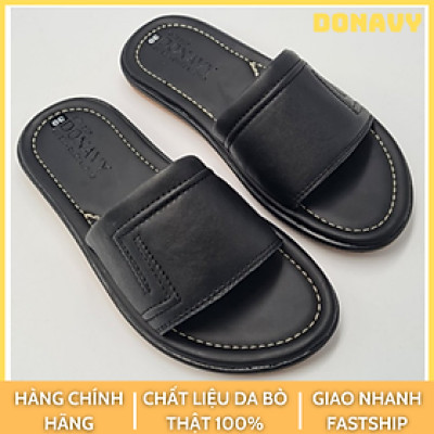 DÉP QUAI NGANG NAM DA BÒ DONAVY CAO CẤP KIỂU 2 CHỮ L THỜI TRANG DQN2L