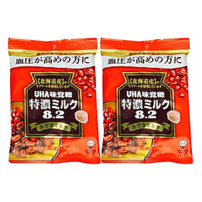 2 Gói Kẹo Sữa Uha Vị Đậu Đỏ Nhật Bản