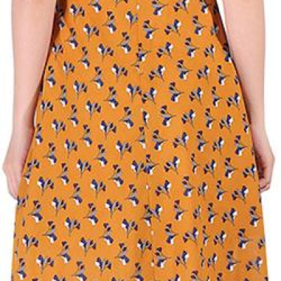 Đầm Xòe Nữ Kiểu Cúc Trai De Leah