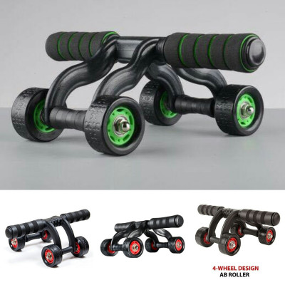 Con Lăn Tập Cợ Bụng 4 Bánh Thương Hiệu PaKaSa Được Tặng Kèm Thảm Lót ( Kích Thước 33 x 25 x 12 cm )- Hàng Chính Hãng 