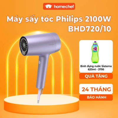 Máy sấy tóc ion  PHILIPS 1800W BHD720 | Hàng Chính Hãng