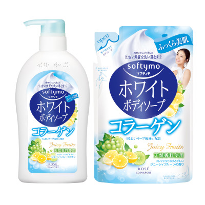 Sữa Tắm Dưỡng Trắng Mịn Da Chiết Xuất Collagen Kosé Softymo Body Soap (600 mL)