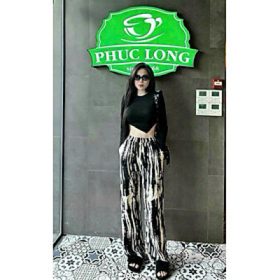 SET ÁO TĂM LẠNH QUẦN LỤA 100D MÀU Y HÌNH