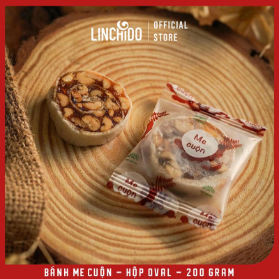 Bánh Me Cuộn - Đặc Sản Đồng Tháp - Hộp Oval - 200 Gram