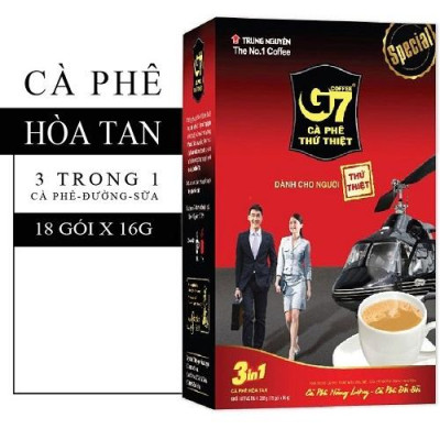 Combo 2 Hộp Cà Phê Hòa Tan G7 3in1 Trung Nguyên – Hộp 18 Gói – Cà Phê Sữa Hòa Tan Tiện Lợi, Đậm Vị Việt