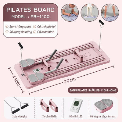 PB-1100 Bảng tập thể dục pilates yoga đa chức năng tại nhà ván bụng hỗ trợ thiết bị tập thể dục