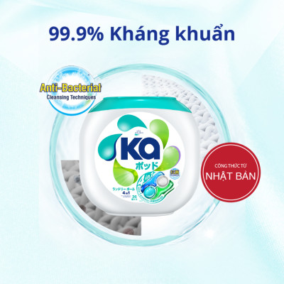 Hộp Viên Giặt Xả Đa Năng 4 Trong 1 KA Universal (36 Viên/ Hộp)