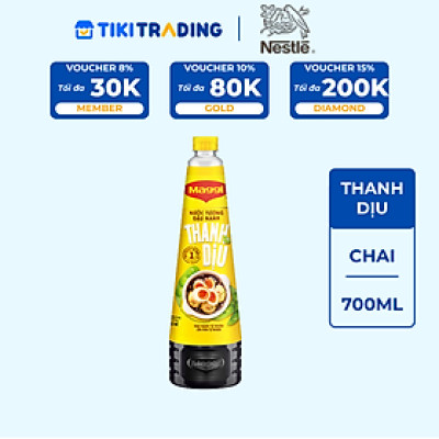 Nước tương MAGGI đậu nành thanh dịu 700ml
