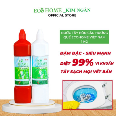 Tẩy Bồn Cầu ECOHOME - Tẩy Bồn Cầu ECOHOME Kim Ngân Store Hương Quế Giúp Đánh Bay Mọi Vết Bẩn, Diệt Mọi Vi Khuẩn