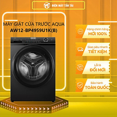 AW12-BP4959U1K(B) - MÁY GIẶT CỬA TRƯỚC AQUA INVERTER AW12-BP4959U1K(B) - Hàng chính hãng