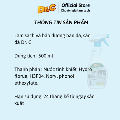 DUNG DỊCH LÀM SẠCH VÀ BẢO DƯỠNG SÀN ĐÁ Dr.C Stone CHÍNH HÃNG