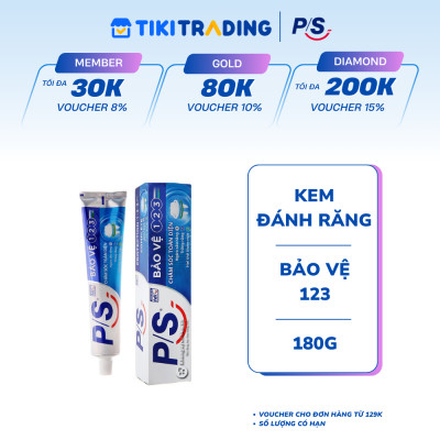 Combo 2 Kem Đánh Răng P/S Bảo vệ 123 - 180G