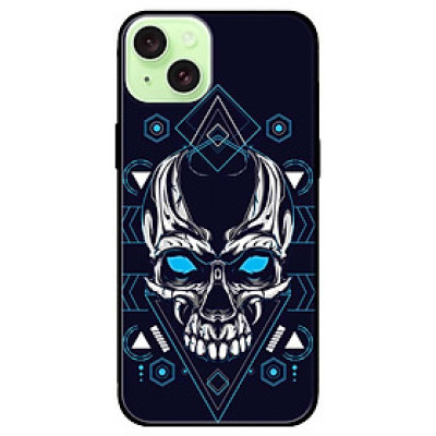 Ốp lưng dành cho Iphone 15 - Iphone 15 Plus - Iphone 15 Pro - Iphone 15 Pro Max - Đầu Lâu Mắt Xanh Dương - Hàng Chính Hãng