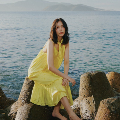 Đầm Midi Hai Hướng Dương DRE192 thời trang thiết kế Hity