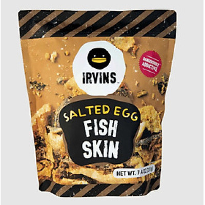 Da cá trứng muối Salted Egg Fish Skin 210g IRVINS