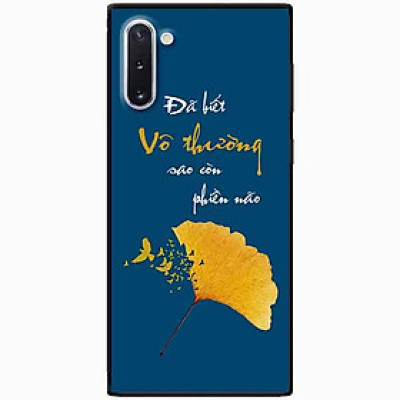 Ốp lưng in cho Samsung Note 10 Mẫu Chiếc Lá Vô Thường