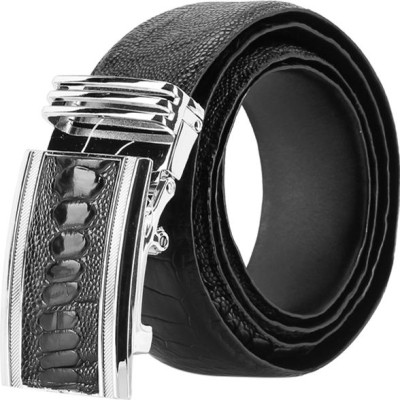 Thắt Lưng Nam Da Đà Điểu Bản Lớn Huy Hoàng HT4417 - Đen
