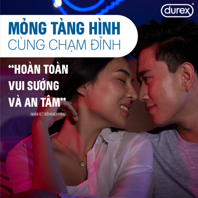 Bộ 2 hộp bao cao su Durex Performa kéo dài thời gian (size 52mm, 12 bao/hộp) và 1 chai gel bôi trơn Durex Massage 2n1 200ml