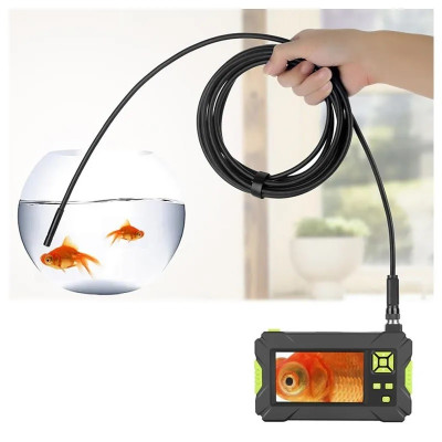 Camera Nội Soi Công Nghiệp Màn Hình Cầm Tay 4,3 inch 8mm 2.0mp Cáp Mềm Với Pin 18650mAh P30 - Hàng Nhập Khẩu