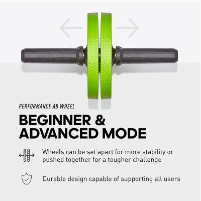 Con Lăn Tập Cơ Bụng, Bánh Xe Đẩy ADIDAS ADAC-11407 Performance AB Wheel (1 Cái) - Hàng Chính Hãng