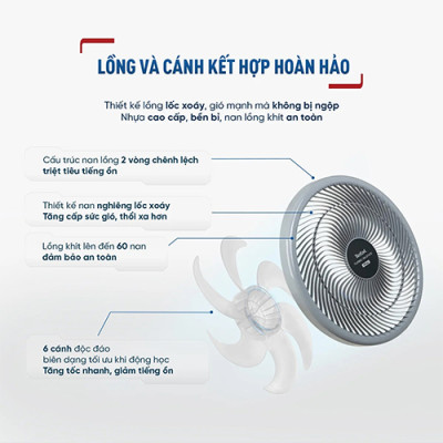 Quạt sàn Tefal Turbo Silence Plus VH686790 - Hàng chính hãng
