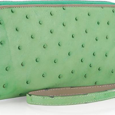 Ví Nữ Da Đà Điểu 1 Khóa Vip Huy Hoàng HT3438 (19 x 10,5 cm) - Xanh Lá