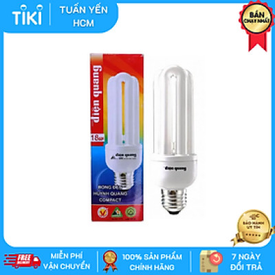 Đèn Compact Điện Quang ĐQ-CFL-3U-T4-18W-DL-E27