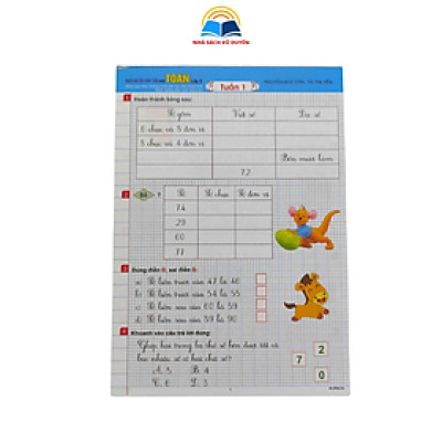 sách - Phiếu Bài Tập Cuối Tuần Môn Toán, Tiếng Anh, Tiếng Việt Lớp 3, 4, 5 ( Biên Soạn Theo Chương Trình GDPT Mới)