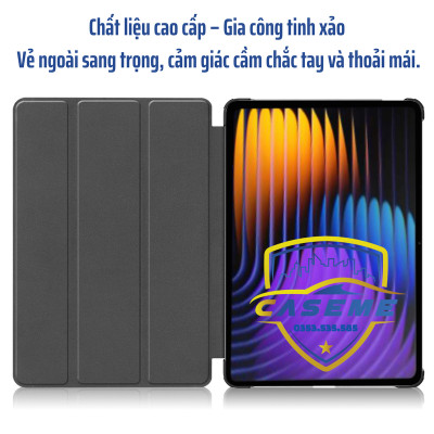 Bao Da Từ Tính Chống Sốc Dành Cho Xiaomi Pad 7 / 7 Pro 11.2 inch (2024) – Auto Sleep/Wake, Gập 3 Có Giá Đỡ, Da PU Cao Cấp - Hàng Nhập Khẩu