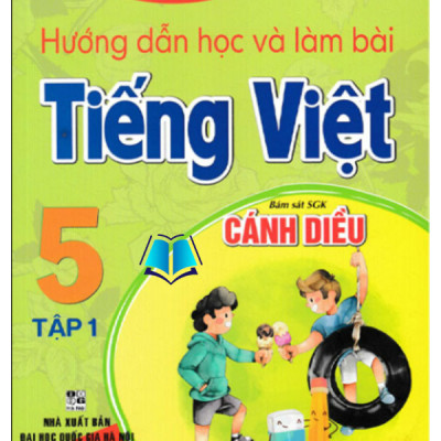 Sách - Combo Hướng Dẫn Học Và Làm Bài Tiếng Việt 5 - Tập 1 + 2 (Bám Sát SGK Cánh Diều) - HA