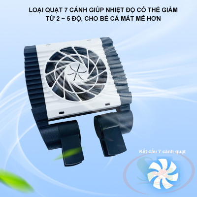 Quạt Shengang Cooling Fan Dimmer tản nhiệt làm mát bể cá tép thủy sinh
