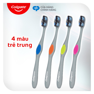 Bộ đôi bàn chải 360 Charcoal xoắn kép