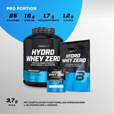 BiotechUSA HYDRO WHEY ZERO, 100% Whey Protein Hydrolyzed (4LBS), Hỗ Trợ Phục Hồi,  Phát Triển Cơ Bắp