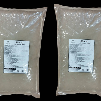 Combo 2 gói Trân Châu Trắng 3Q Sea Jelly 2 kg/Thạch Ngọc Trai 3Q Sea Jelly (ngon, dai giòn sần sật - dùng trực tiếp mà không cần nấu hay chế biến khác)