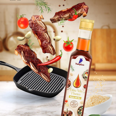 Dầu Mè Thơm Nakydaco chai thủy tinh sang trọng 250ml