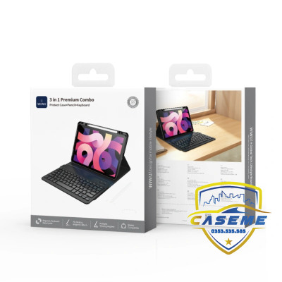 Bao da bàn phím dành cho iPad Gen 10 2022 10.9 inch Wi Wu MK-006 – 3 trong 1 kèm bút cảm ứng - Hàng chính hãng