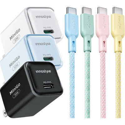 Combo cốc sạc Innostyle MiniGo GaN IC30G + PowerNova ICC150 - Hàng chính hãng
