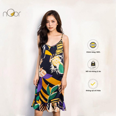 Váy lụa nâu sang trọng Carmel - NV525