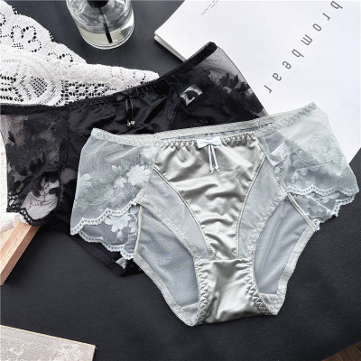 Combo 5 Quần Lót Nữ Phi Lụa Phối Ren Xinh Xắn 0501 – Mềm Mịn, Thoáng Mát, Không Viền