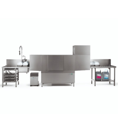 Máy rửa chén băng tải Winterhalter C50 SL-M - Tráng đôi có khoang rửa sơ và sấy khô lắp ghép - Hàng Chính Hãng