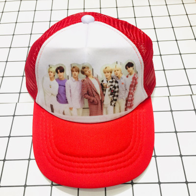 Mũ lưới BTS ảnh khác nhau( màu gửi ngẫu nhiên )