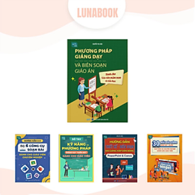 Combo 5 cuốn sách: Biên soạn giáo án mầm non, 6 công cụ soạn bài, Kỹ năng giảng dạy, Powerpoint Canva, 30 Mẫu slide