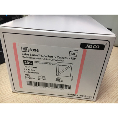 Hộp kim luồn tĩnh mạch Smith Medical Jelco Seriva Side Port 20G ( hộp/50 cái)