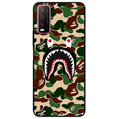 Ốp lưng dành cho Vivo Y20 - Y20s - Y12s mẫu Bape Camo Xanh Lá