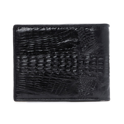 HJ2225-26-27-47 - Ví nam Huy Hoàng da cá sấu nguyên con nhỏ màu đen, nâu đỏ, vàng bò, nâu đất