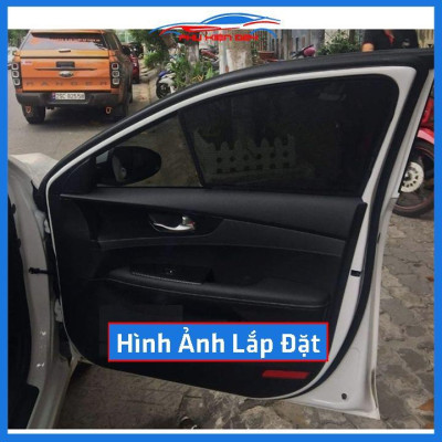 Bộ 4 rèm chắn nắng nam châm Cerato, K3 2019-2020 khung cố định chống tia UV