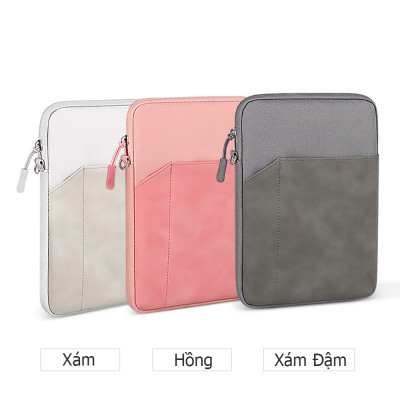 Túi chống sốc đựng iPad, máy tính bảng 2 ngăn kèm khe cắm bút, có quai xách nhiều size 8in, 9.7in, 10.2in, 10.5in, 11in - Hàng chính hãng