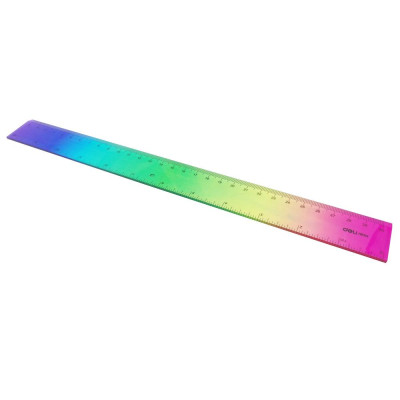 Thước Kẻ Màu Cực Quang 30 cm - Deli EH654