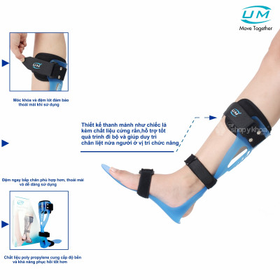 Nẹp chân nhựa poly propylene United Medicare (D07) 