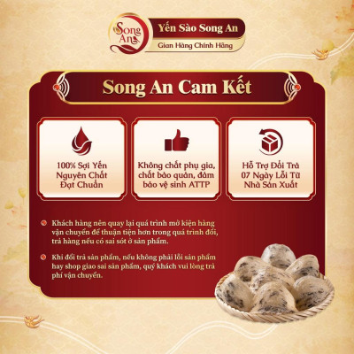 Yến sào thô nguyên tổ, Tổ yến thô nguyên chất Song An Food bổ sung dưỡng chất bồi bổ sức khỏe 10gr/30gr/50gr/100gr